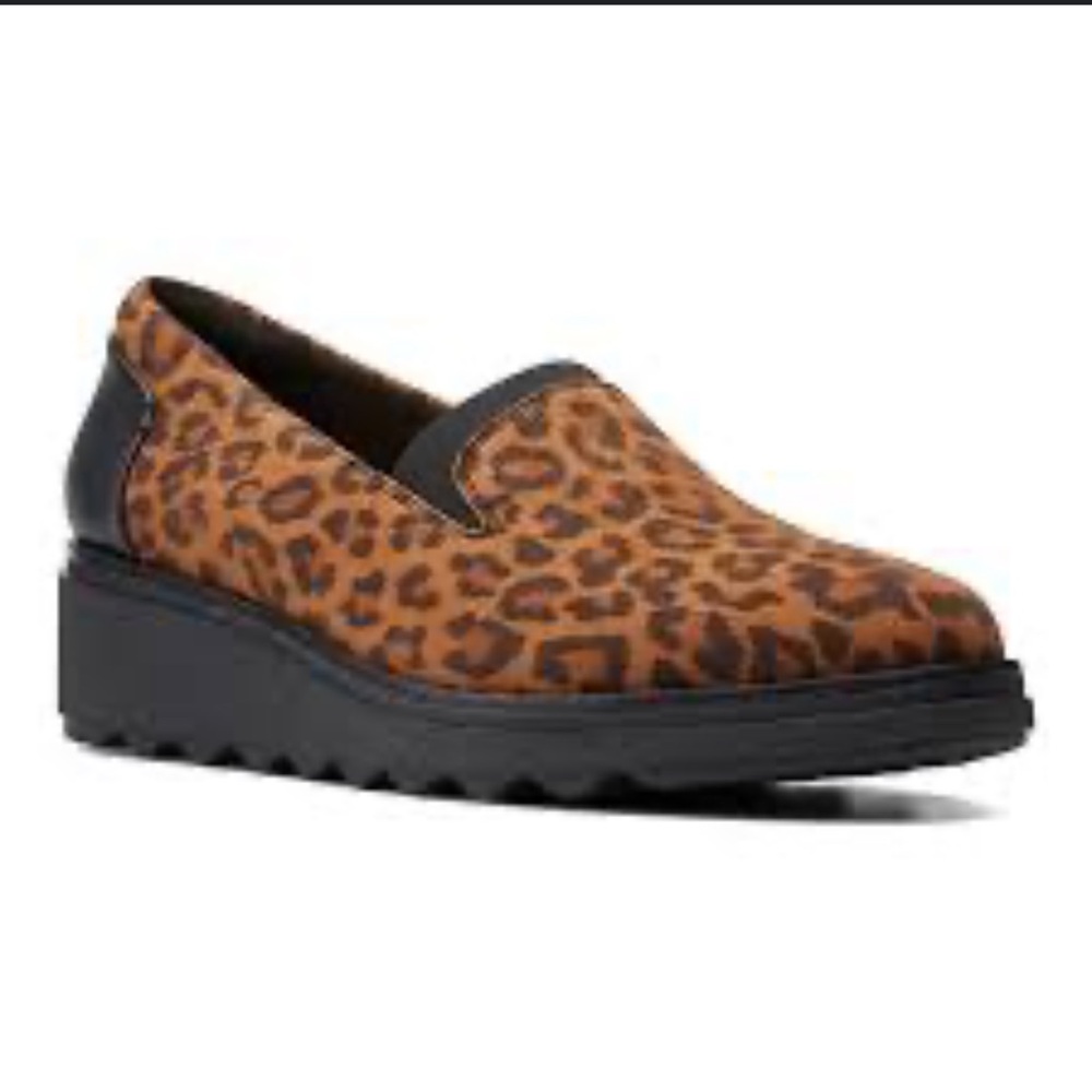 Clarks Sharon Dolly Leopard Print Women's Loafers